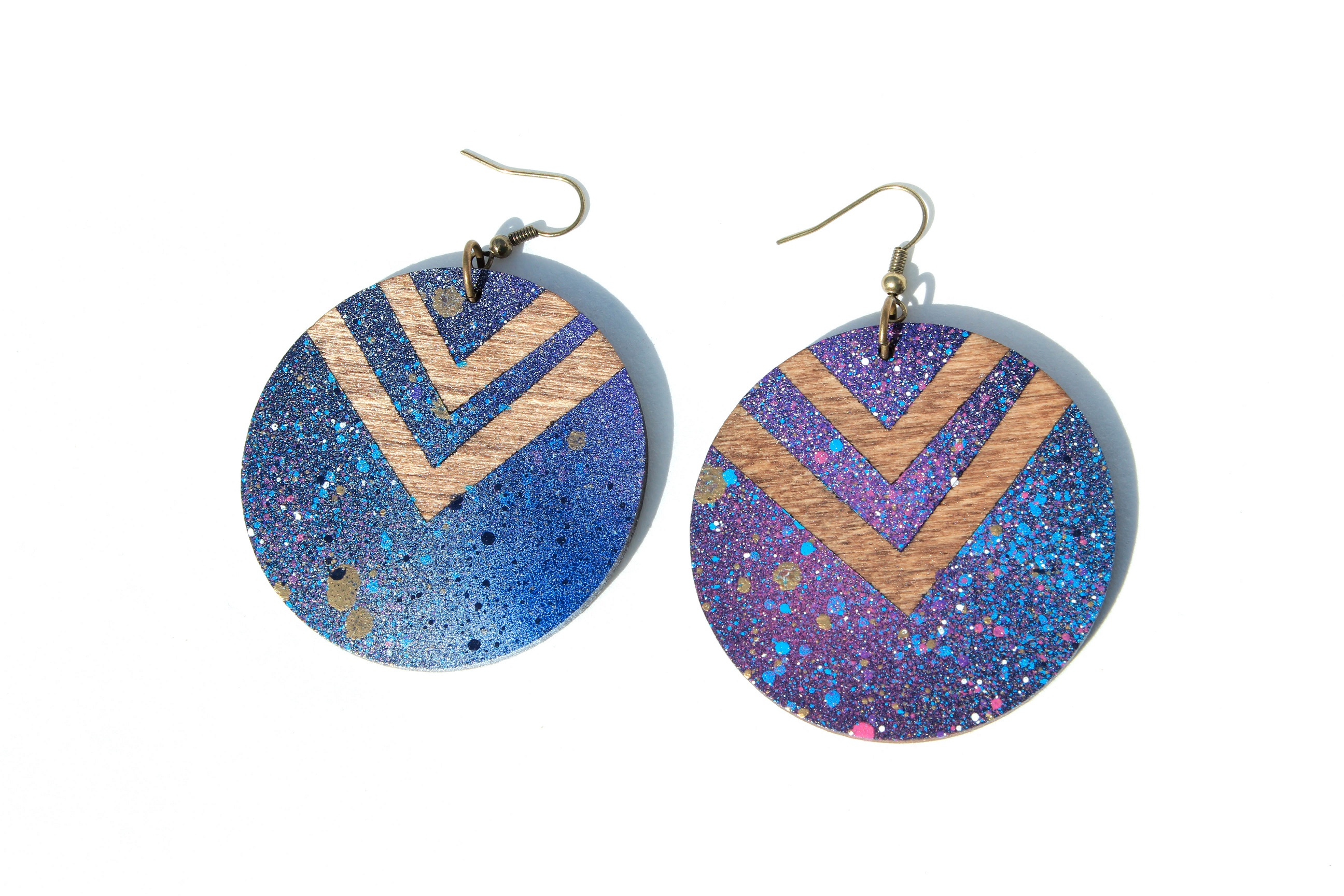 Cosmic Chevron Earrings